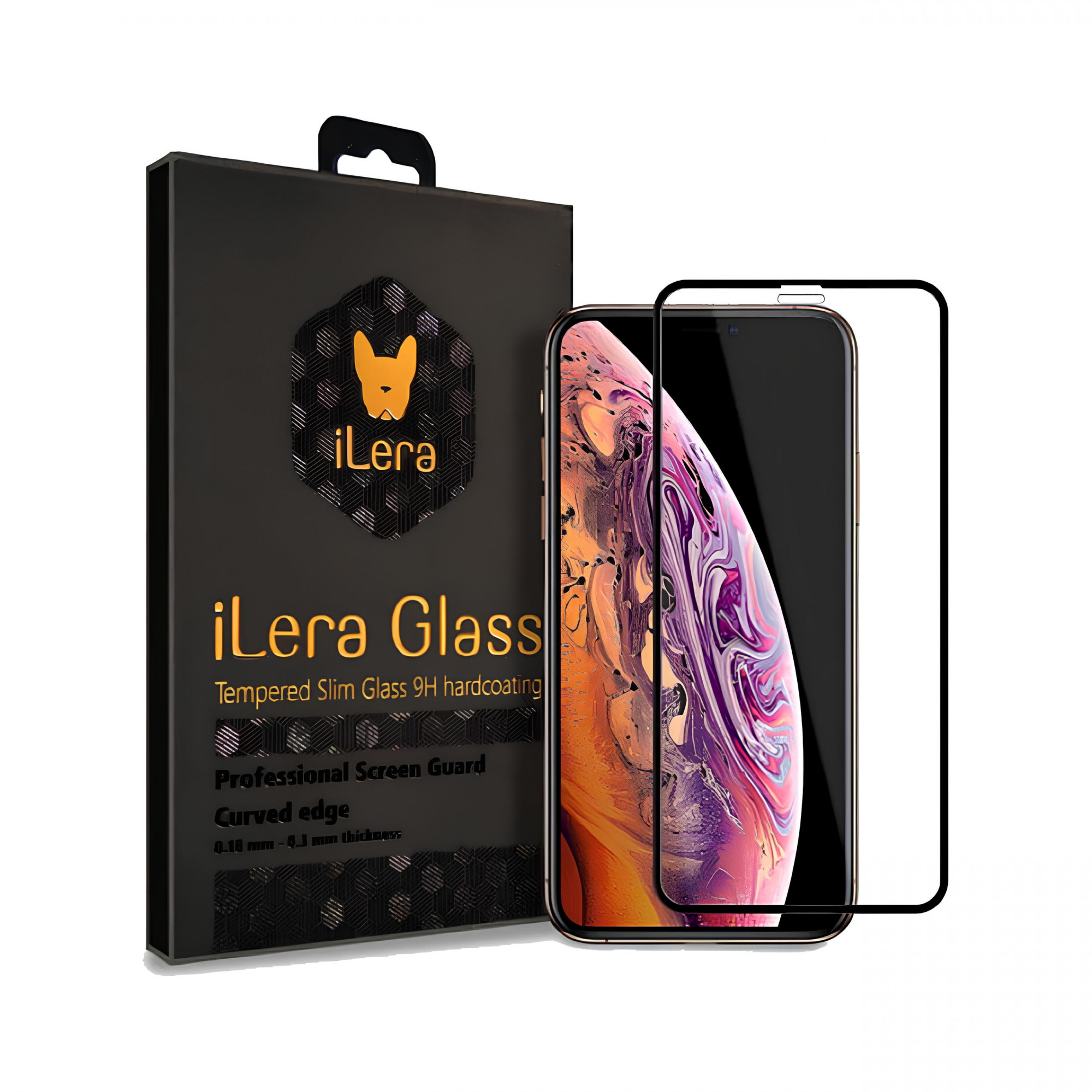 Защитное стекло iLera iPhone XR/11 2.5D Black